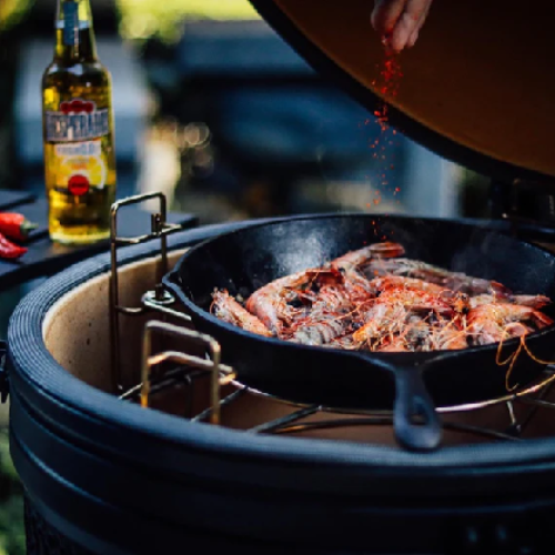 IQ GRILLS® - Classic 21 ίντσες - ψησταριά Kamado με πλήρη αξεσουάρ — μαύρο