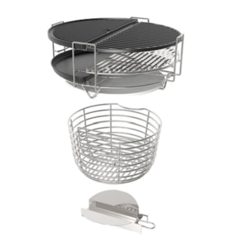 IQ GRILLS® - Classic 21 ίντσες - ψησταριά Kamado με πλήρη αξεσουάρ — μαύρο