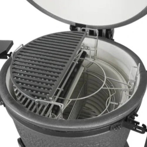 IQ GRILLS® — μεγάλο 22 ίντσες - ψησταριά Kamado με πλήρη αξεσουάρ — μαύρο άνθρακα