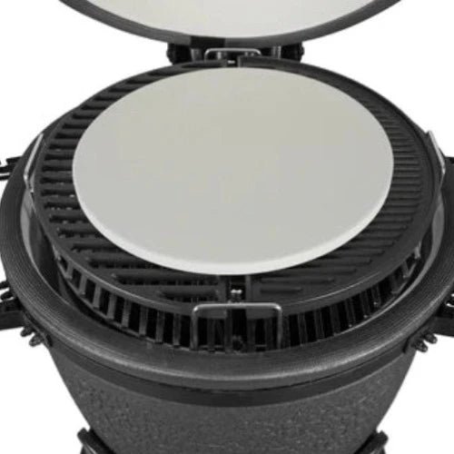 IQ GRILLS® — μεγάλο 22 ίντσες - ψησταριά Kamado με πλήρη αξεσουάρ — μαύρο άνθρακα