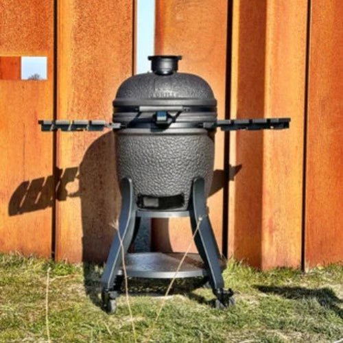 IQ GRILLS® — μεγάλο 22 ίντσες - ψησταριά Kamado με πλήρη αξεσουάρ — μαύρο άνθρακα