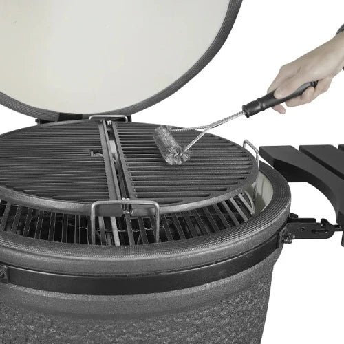 IQ GRILLS® — μεγάλο 22 ίντσες - ψησταριά Kamado με πλήρη αξεσουάρ — μαύρο άνθρακα