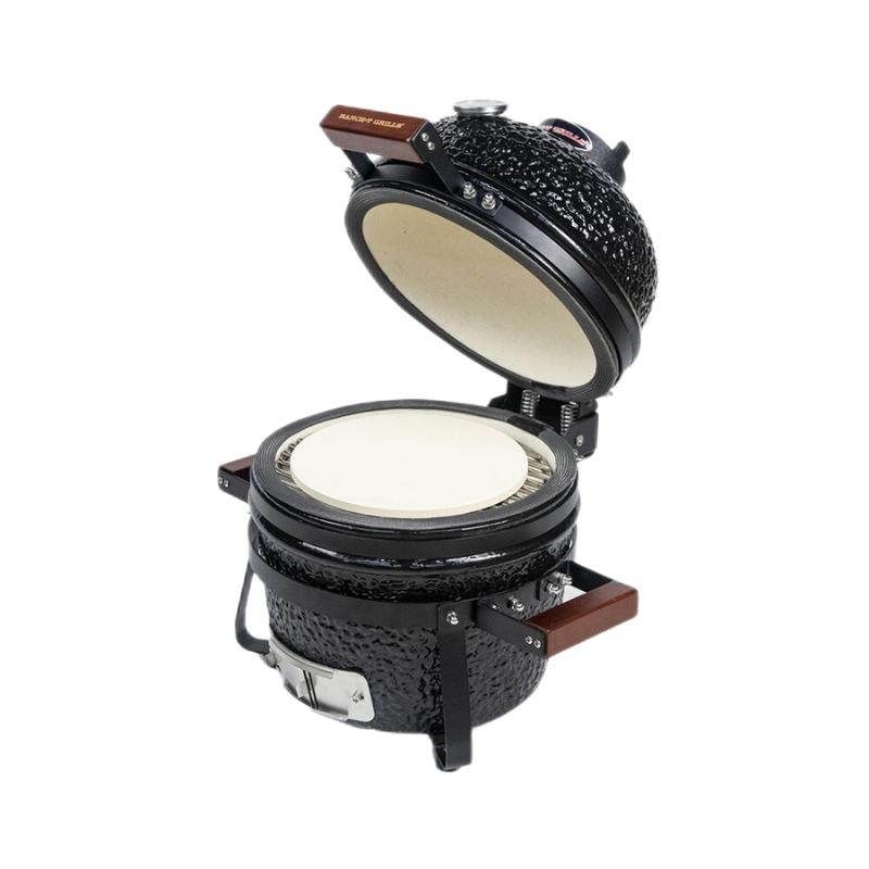 RANCH-T® ψησταριά Kamado - μικρή επιτραπέζια ψησταριά 13 ίντσες — μαύρο