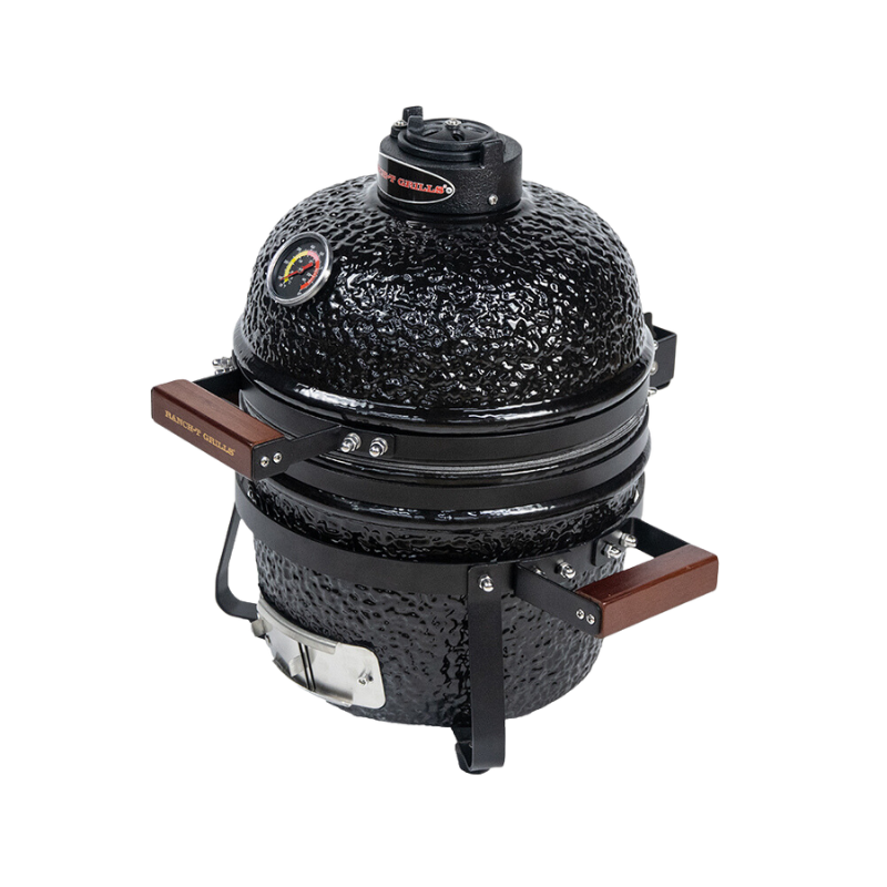 RANCH-T® ψησταριά Kamado - μικρή επιτραπέζια ψησταριά 13 ίντσες — μαύρο