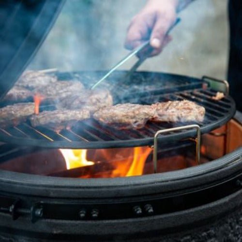IQ GRILLS® — μεγάλο 22 ίντσες - ψησταριά Kamado με πλήρη αξεσουάρ — μαύρο άνθρακα
