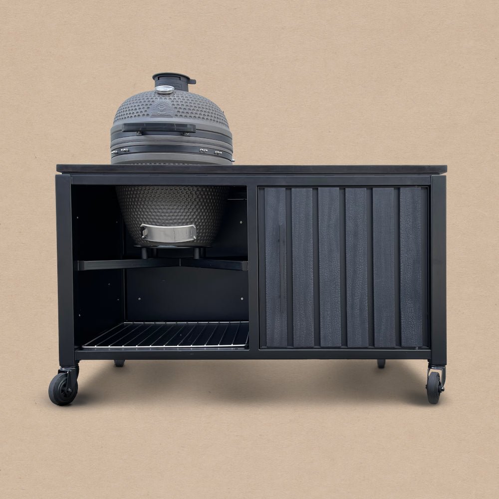 BESTCHARCOAL® Luxuos εξωτερική κουζίνα – ξύλο Shou Sugi Ban