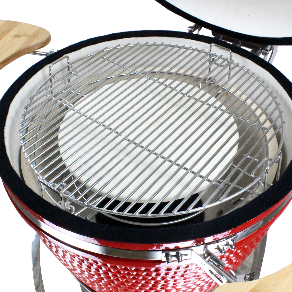 RANCH-T® ψησταριά Kamado - Classic 24 ίντσες - με σούβλα — κόκκινο