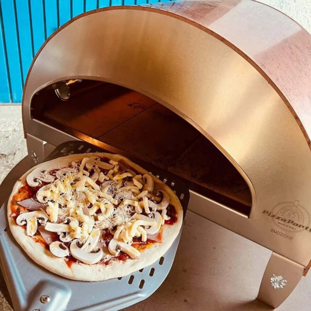 Pizza Party® Emozione φούρνος πίτσας υγραερίου για 2 πίτσες — πυρίμαχη πέτρα