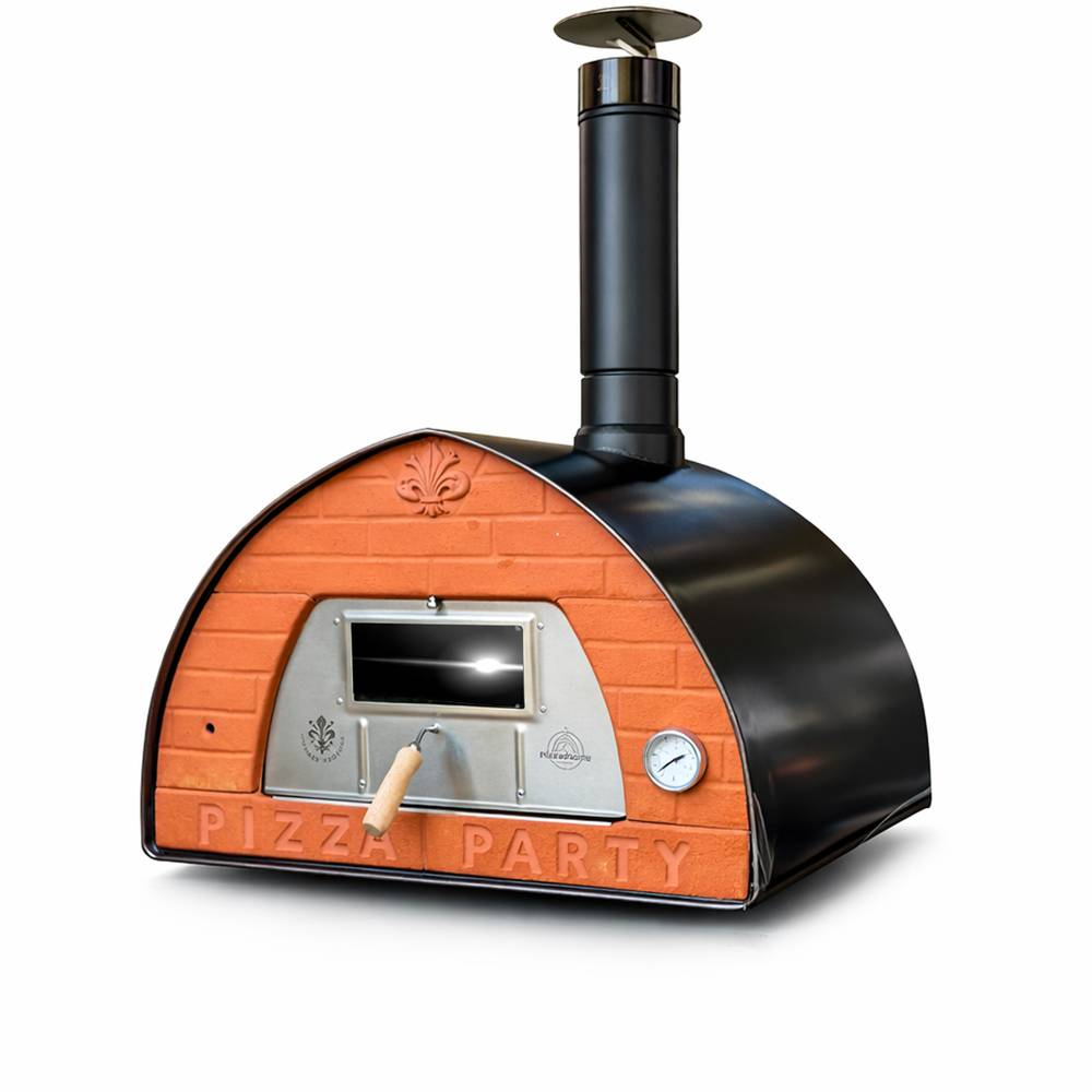 Pizza Party® Pizzone 70 x 90 ξυλόφουρνος πίτσας για 4 πίτσες — πυρίμαχη πέτρα