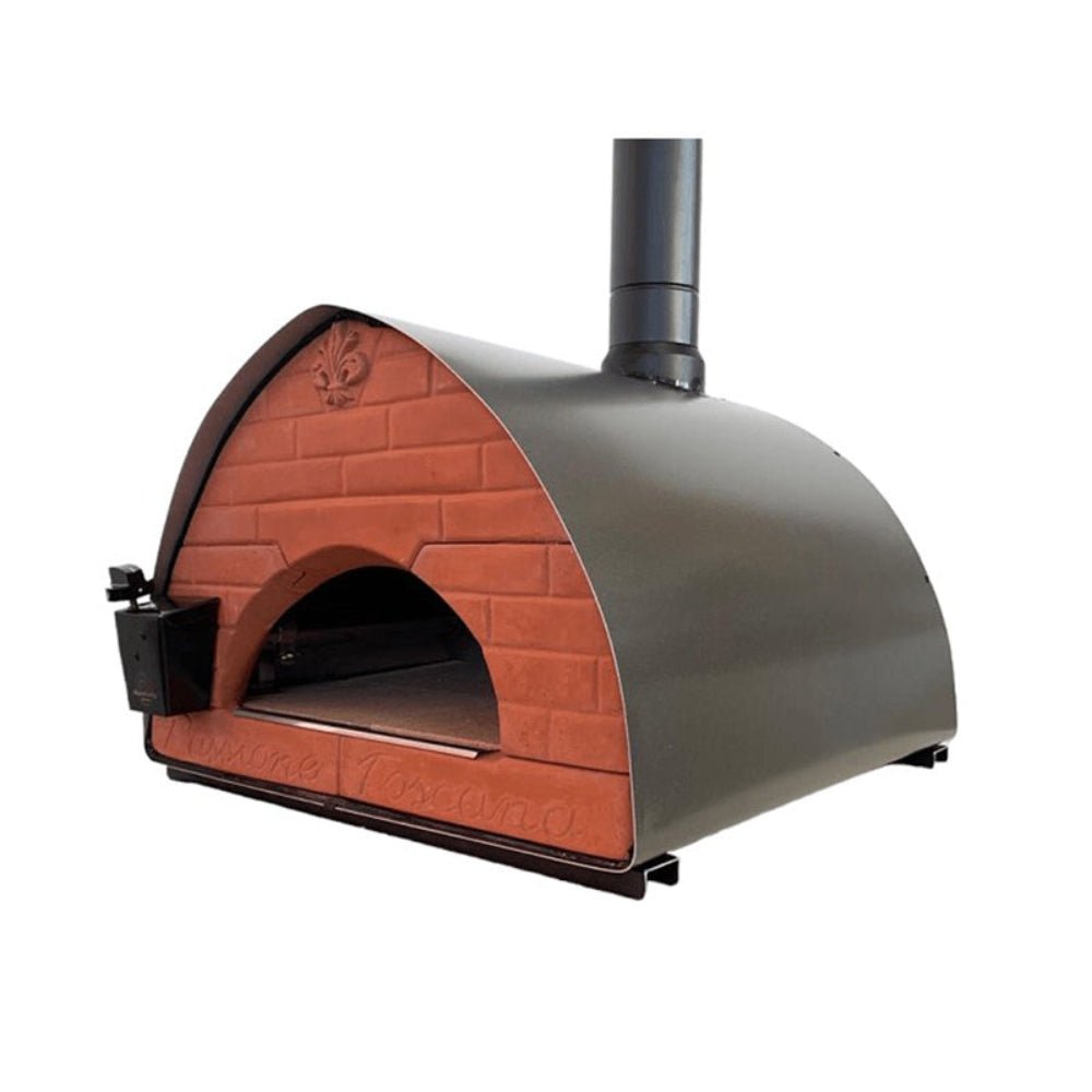 Pizza Party® Bollore φούρνος πίτσας ξύλου και υγραερίου για 2 πίτσες — πέτρα Saputo Biscotto