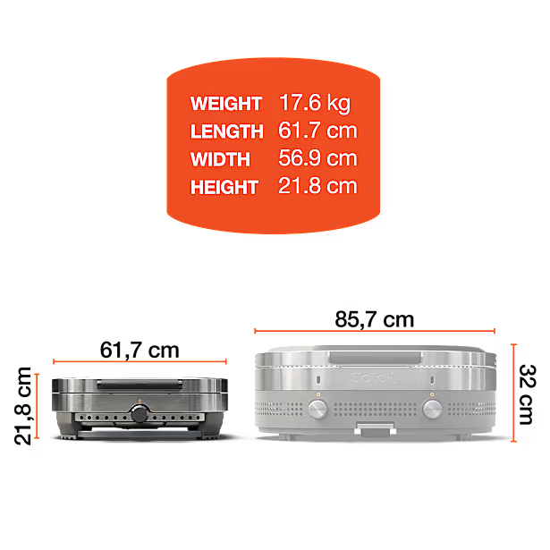 Solo Stove® Steelfire 22” πλάκα ψησίματος από ανοξείδωτο χάλυβα