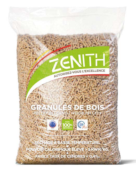 Πέλλετ ξύλου Zenith Piveteau – παλέτα με 72 σάκους των 15 kg